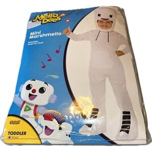 Spirit Halloween Toddler Marshmello‎ Mellodees Costume Size 5T-6T